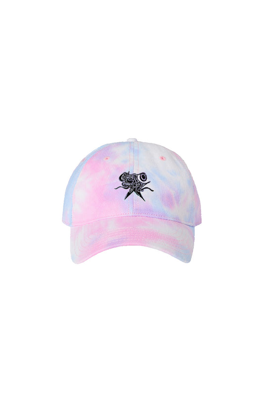 GHETTOSTARZ embroidered Cotton-Candy-Tie-Dyed-Dad-Hat